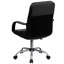  Mid-Back Black Leather Soft and Mesh Swivel Task Office Chair