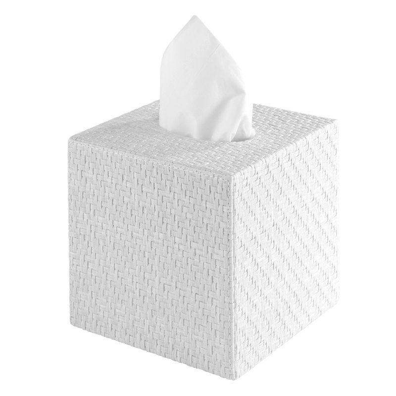 Tissue Box Cover, White