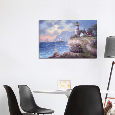 White Cliff Bay 1 Piece Wrapped Canvas Wall Art