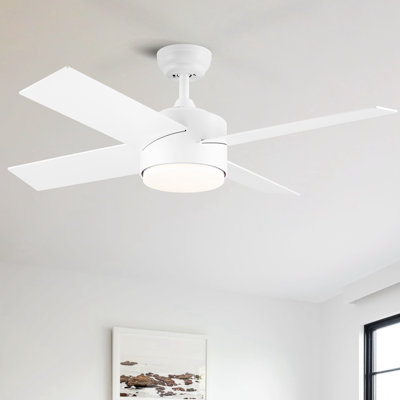 Ventilateur de plafond à DEL avec télécommande et ensemble d'éclairage inclus