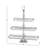 Aluminum Metal 3 Level Silver Tiered Server