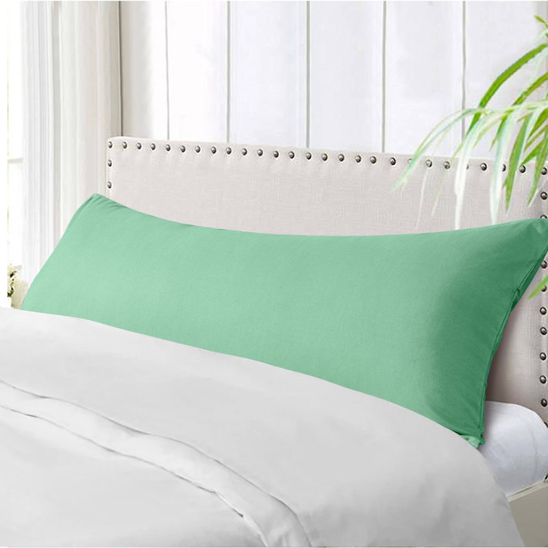 Body Pillow Cover, 1800 Brushed Microfiber Body Pillowcase with Envelope Closure - 20x54 Inches - NTBAY, Sea Green