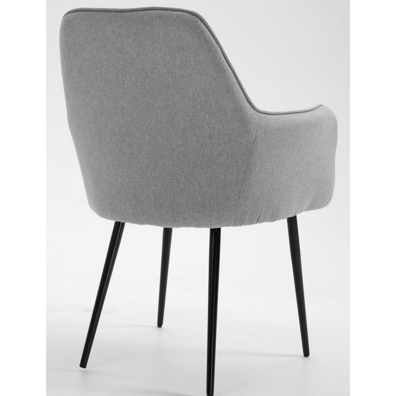 Beaury Fabric Armchair in Grey