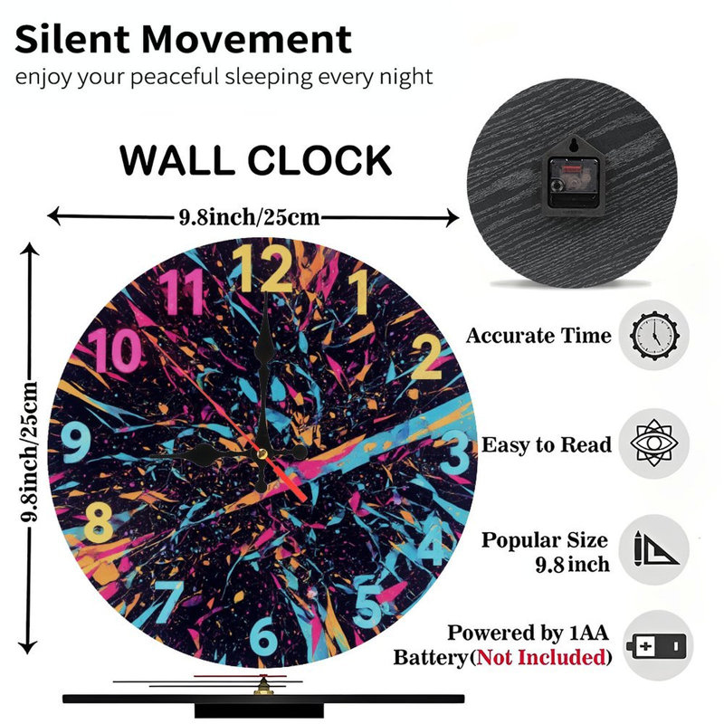 Horloge néon