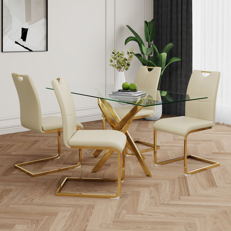 Table en verre de style moderne