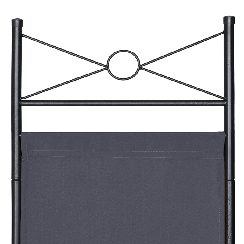 163cm W x 180cm H 4 - Panel Metal Folding Room Divider