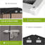 Remise de rangement extérieure en métal 12 x 10 pi avec portes verrouillables, fenêtres et ventilation - Rangement durable pour les outils, l'équipement de pelouse et les articles saisonniers