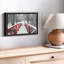 Impression sur toile rouge avec neige-1081991601