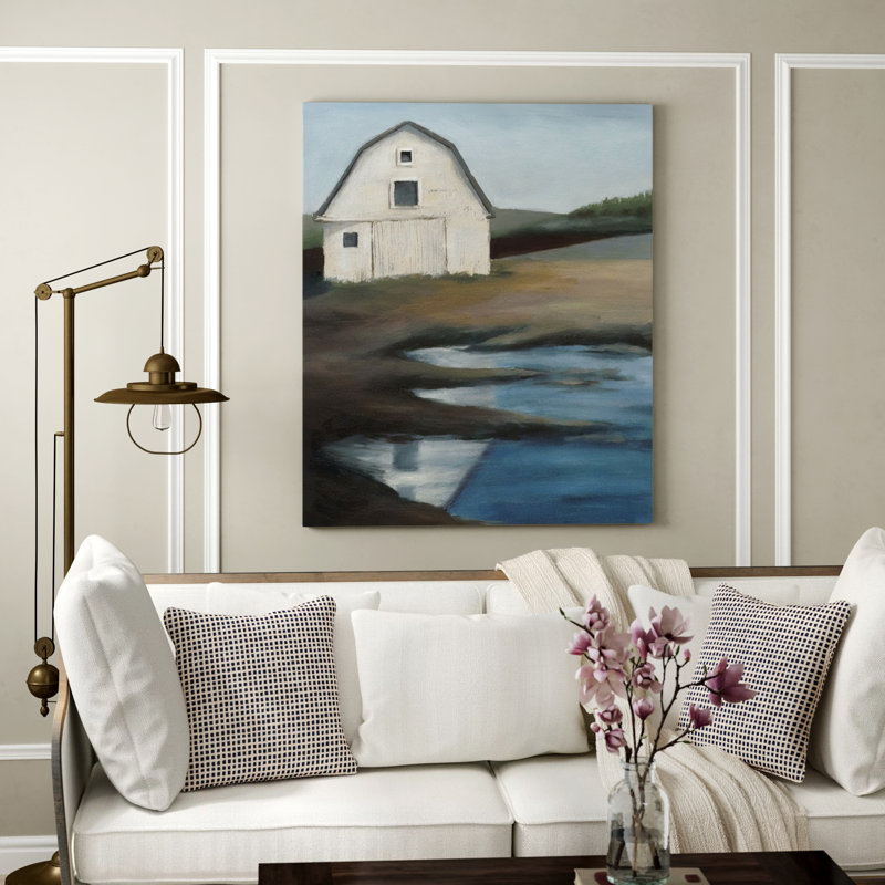 « farmstead i », reproduction d’art, H 30 po x l 25 po x P 1,5 po, Toile