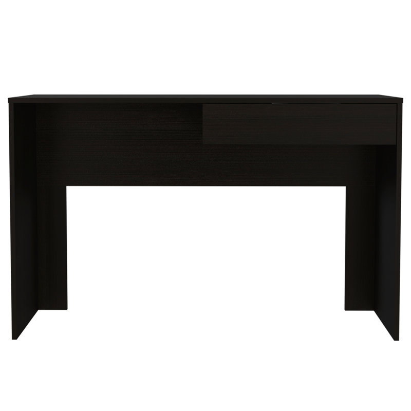 Bureau d'écriture Acre, un tiroir - noir, H 29,5 po x l 43 po x P 18 po
