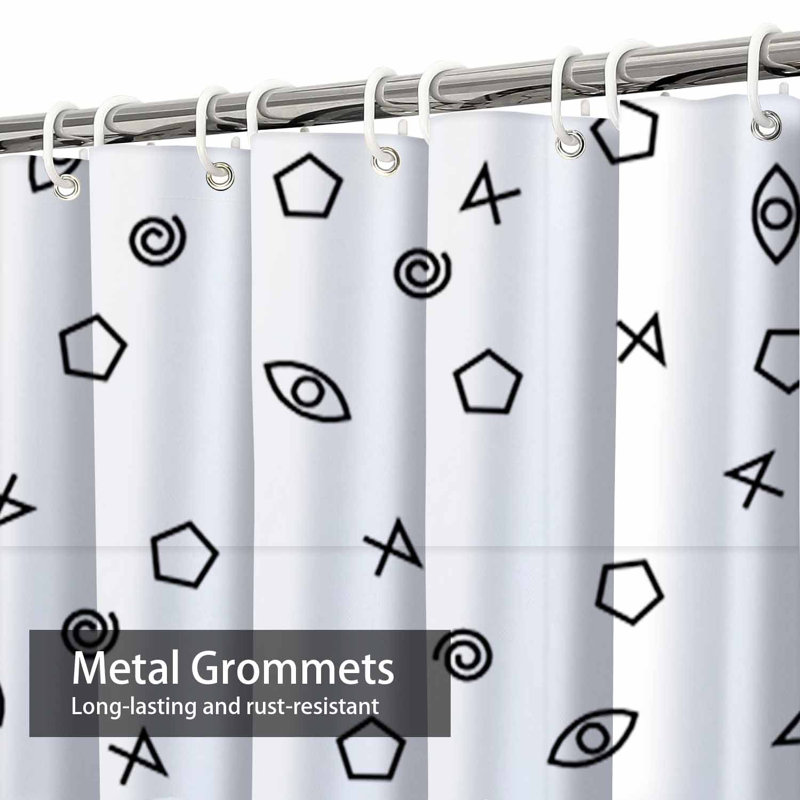 Rideau de douche Bright Style Memphis Line, L 72 po x l 78 po
