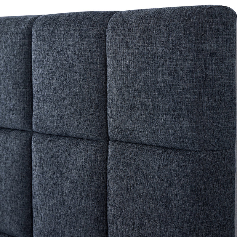 Lit tapissier Blue Denim Squares