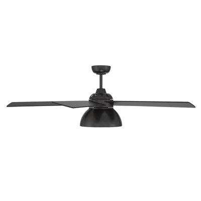 Ventilateur de plafond standard à DEL à 5 pales de 52 po avec télécommande et ensemble d'éclairage inclus Roir