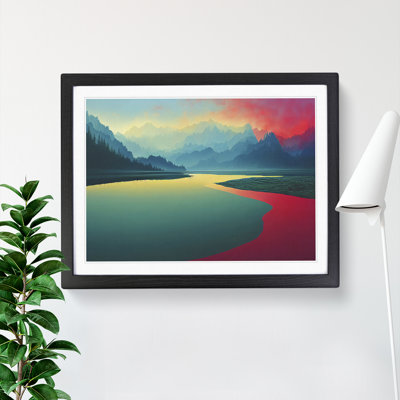 Abstract River - Framed Print