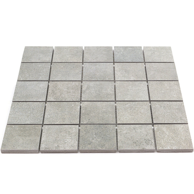 Malaga 2" x 2" Porcelain Mosaic Tile, Greige