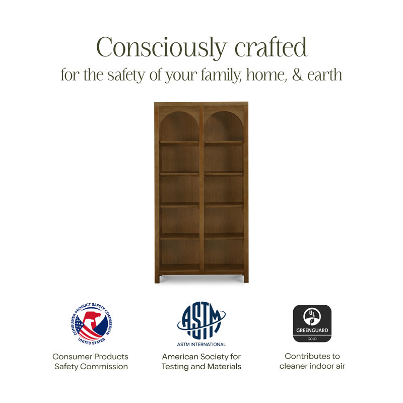 Eloise Bookcase, Natural Walnut