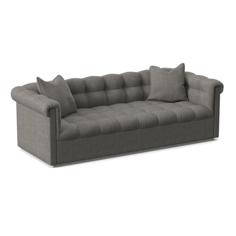 Thom Filicia Home 98" Nottingham Sofa, Tuck Linen, Casa Blanca