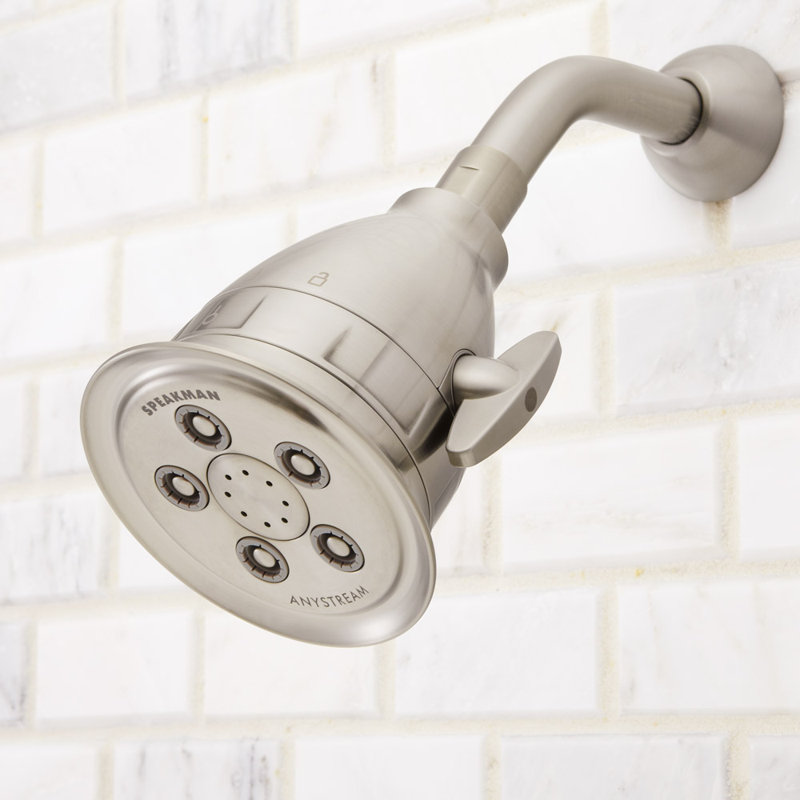 Anystream Pure 2.0 GPM Multi-Function Adjustable Shower Head with Filter, Brushed Nickel