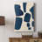 Blue Pieces I -Custom Wrapped Gallery Cavas-904357011