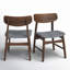 Chaise rembourrée en bois massif Gantz