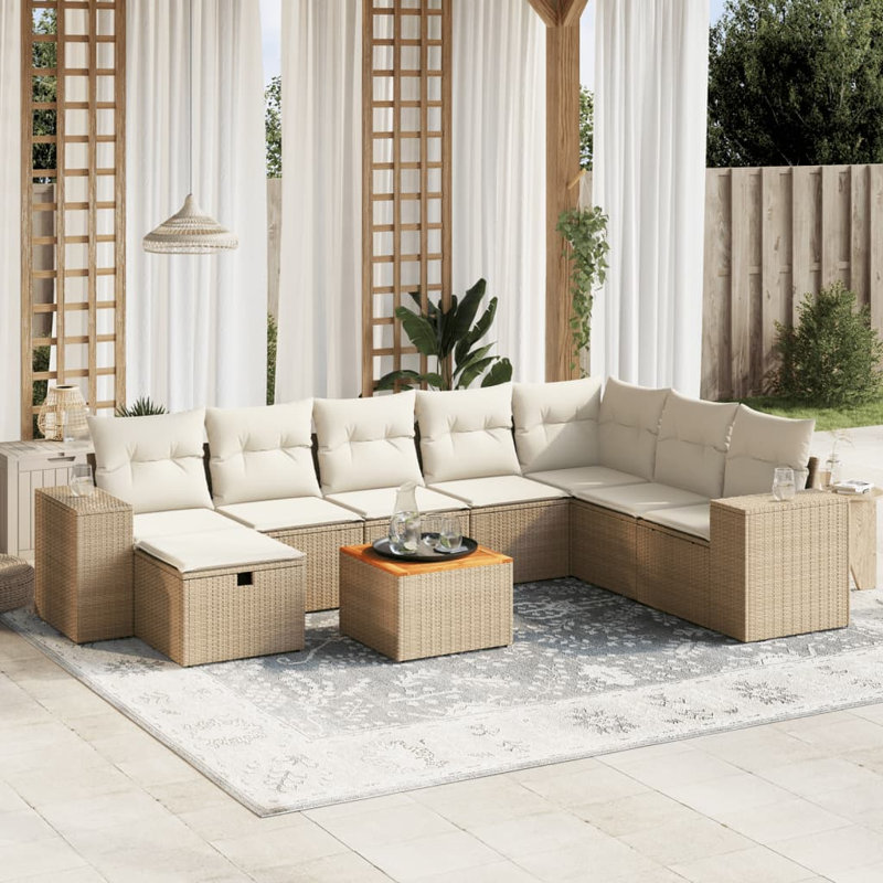 Ensemble de canapé de jardin Vidaxl