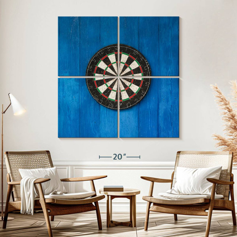 Jeu de fléchettes, H 57 po x l 57 po