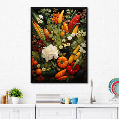 «Veggie Mosaic A Variety Of Légumes I», reproduction d'art sur toile