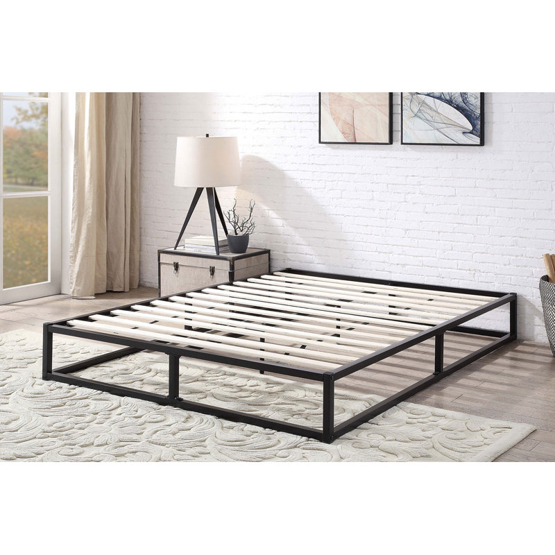 Shannon Metal Bed with Mattress, No Mattress, Small Double (4')