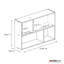Mini organisateur de bureau ou mural à 4 cubes avec 2 bacs pliables-88280413
