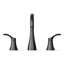 Simplice Widespread Bathroom Sink Faucet, Three-Hole Bathroom Faucet with Clicker Drain, 1.0 GPM-375249625