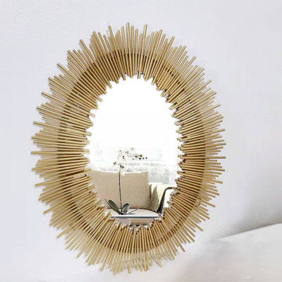 Solara Metal Wall Mirror