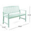 Banc en bois de menthe, créant une atmosphère accueillante à l'intérieur et à l'extérieur, rehaussant l'apparence des espaces intérieurs et extérieurs-1446355007