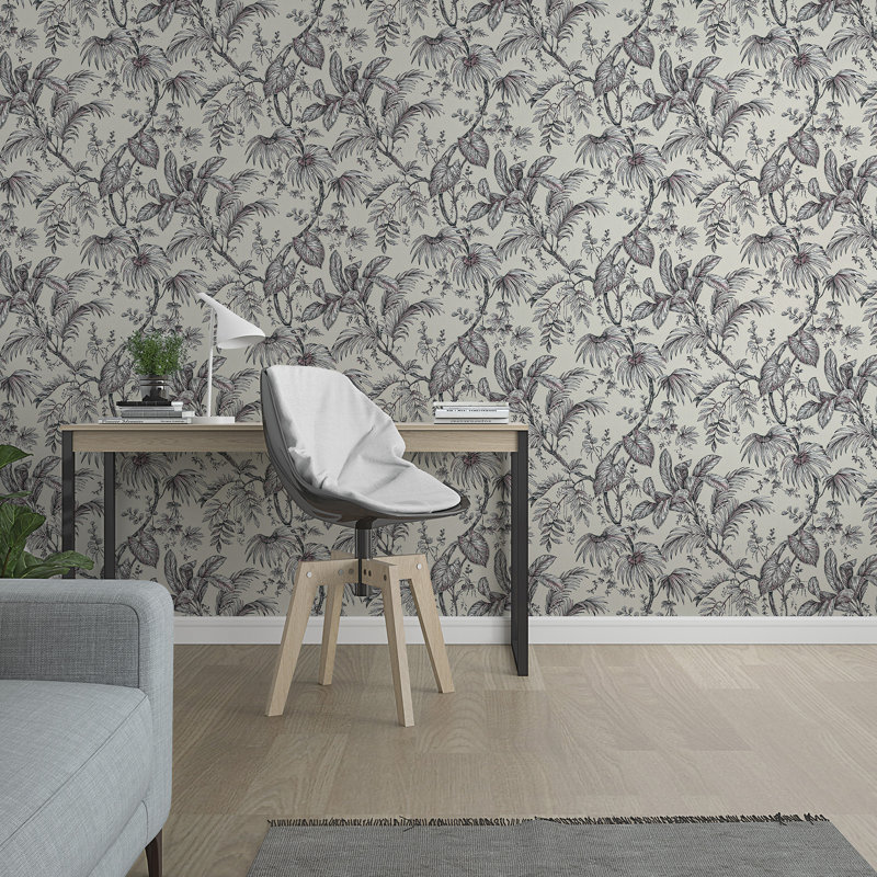 The New Design Book 10m x 53cm Textured Matte Wallpaper Roll, Black