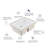 Rectangular Porcelain Ceramic Undermount Bathroom Sink In White With Overflow