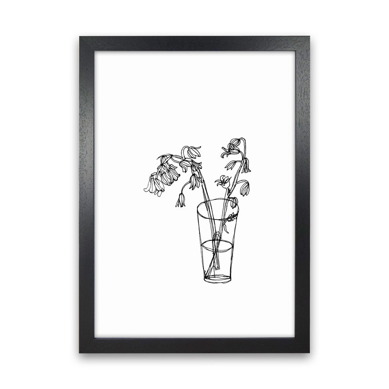 Bluebells by Carissa Tanton - Print, 46cm H x 34cm W x 3cm D, Black Framed