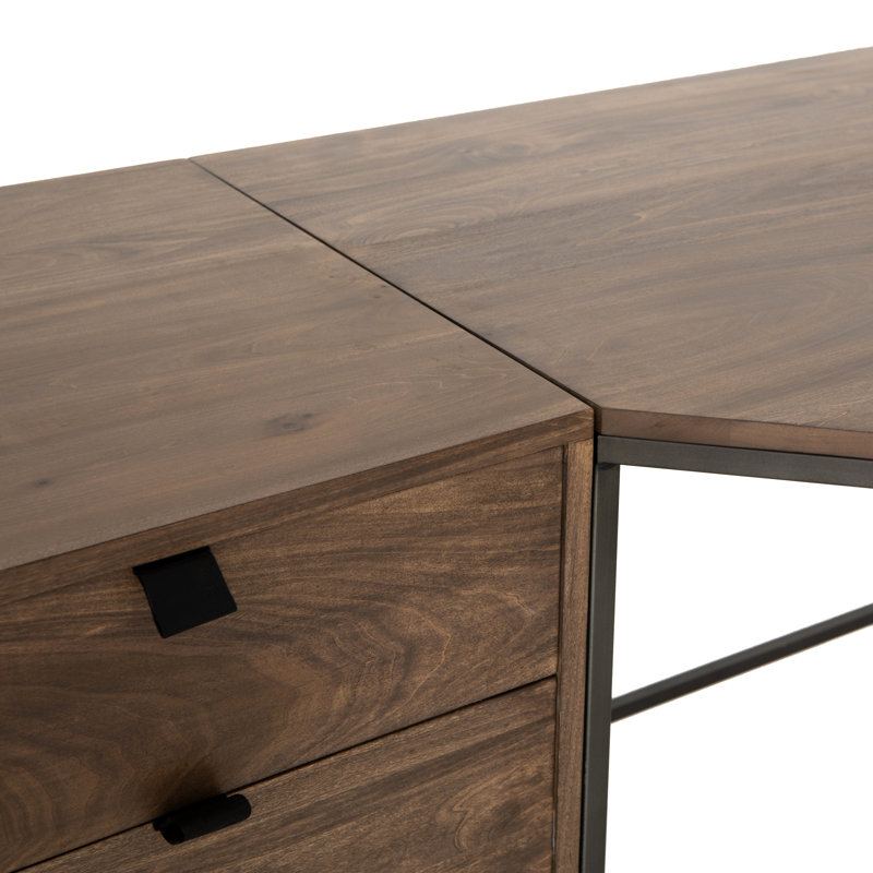 Trey Solid Wood Writing Desk, Auburn Poplar
