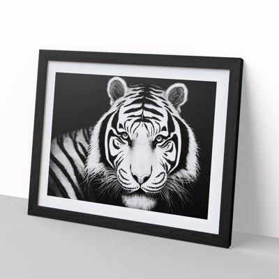 Monochrome Tiger Vol.3 - Framed Print