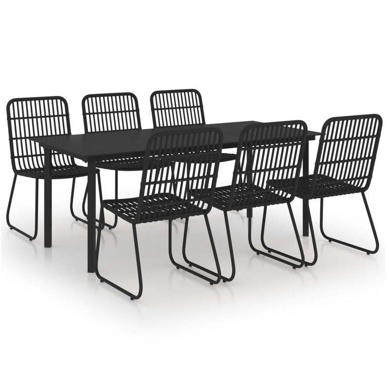 Eckhoff Rectangular 6 - Person Dining Set, 74.8" L x 31.5" W x 29.13" H, Oak 