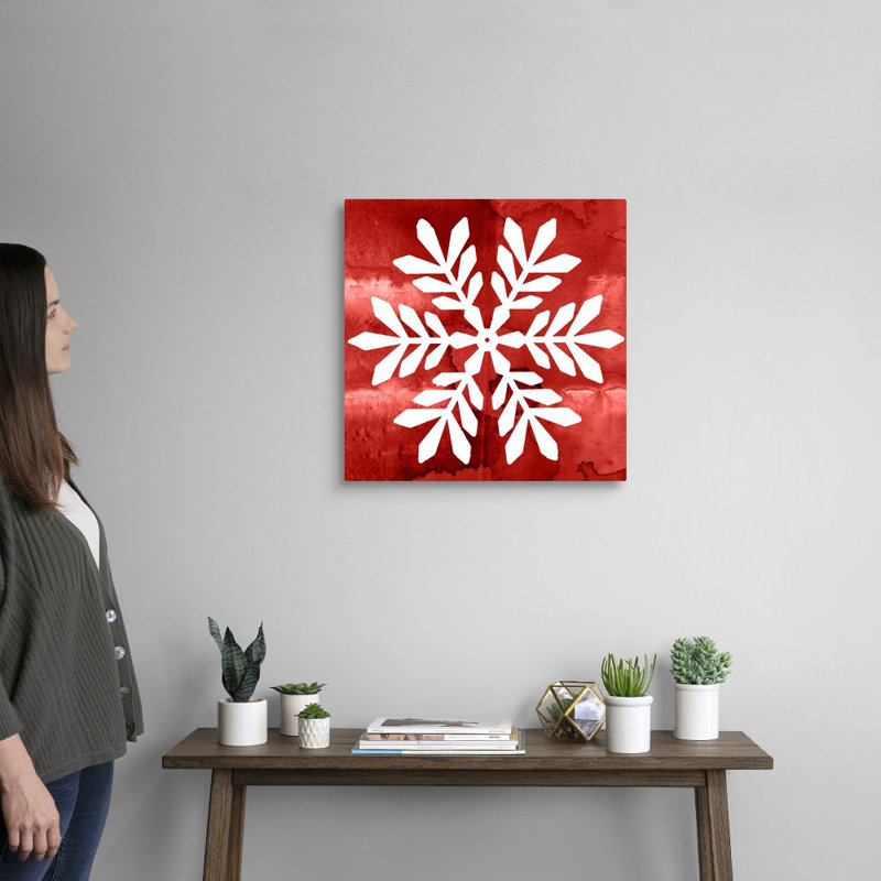 Nordic Snowflake II - reproduction d'art sur toile, Toile tendue, H 20 po x l 20 po x P 1,25 po