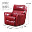 Fauteuil inclinable et berçant en cuir Stardust-109743258-109743260