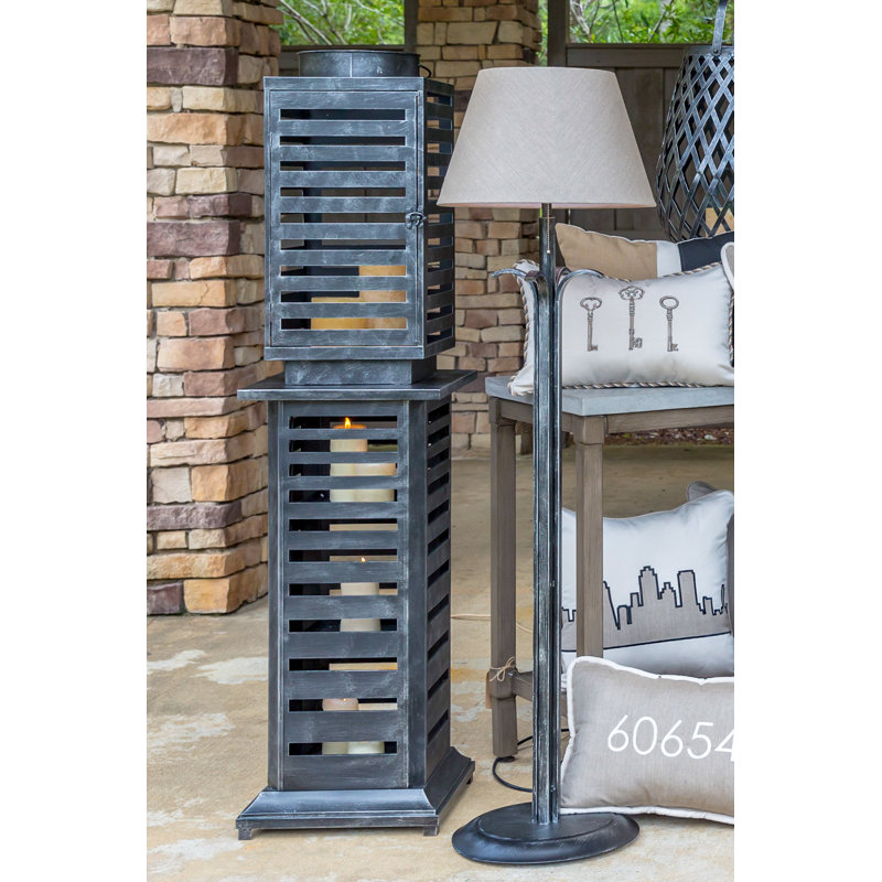 Aria 26'' H Aluminum Floor Lantern