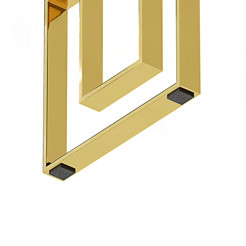 Console moderne, table d'appoint, Doré
