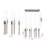 7 - Light Kitchen Island Rectangle Chandelier with Crystal Accents-1890035004