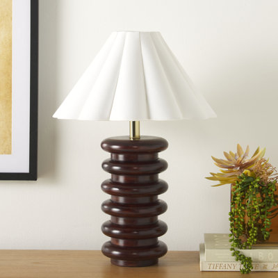 Lampe de table en bois 23 po Renata