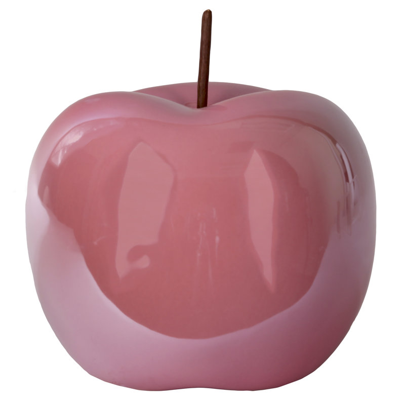 Wilmslow Food & Beverage Figurines & Sculptures, 6" H x 6" W x 6" D, Peach