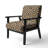 Brown Python Pattern II - Upholstered Cabin & Lodge Accent Arm Chair