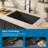 Durable Stainless Steel Single Bowl Undermount Kitchen Sink with Soundproofing and Efficient Drainage System