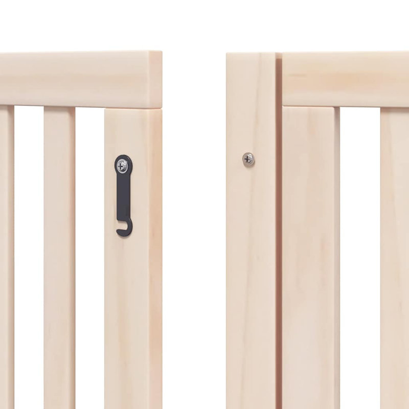  Ensemble de 12 portes pliantes en bois de peuplier naturel, H 23,6 po x l 378 po x P 378 po