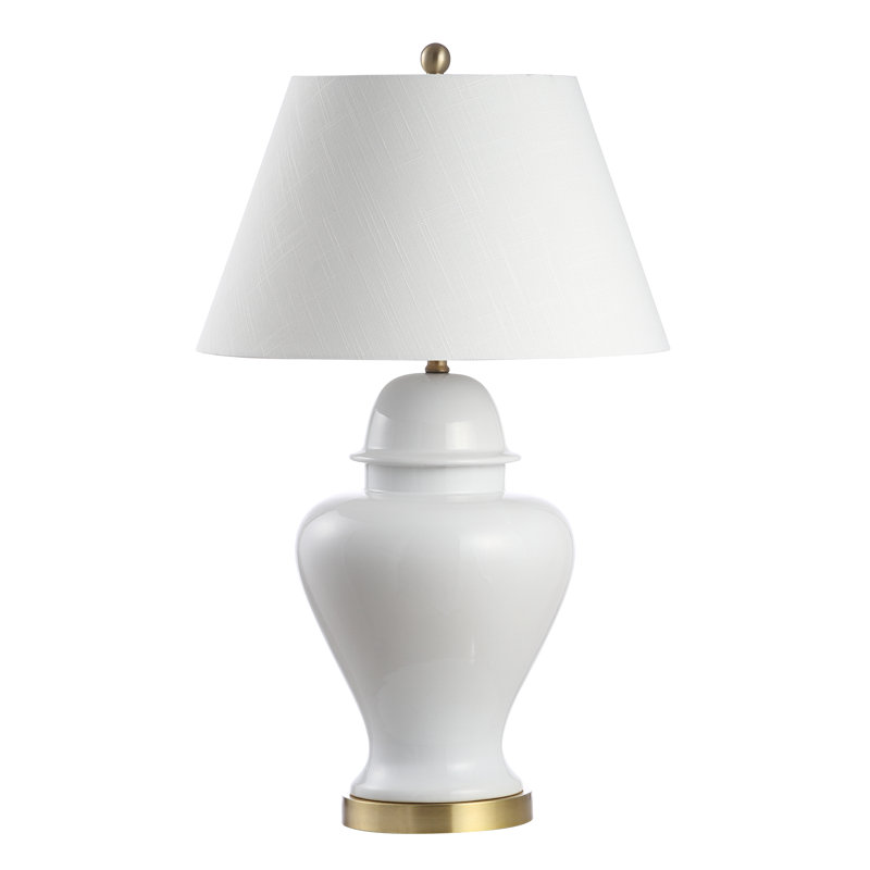 Ceramic Table Lamp, White