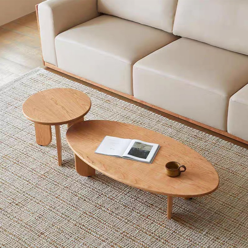 Table à thé en bois massif de style américain